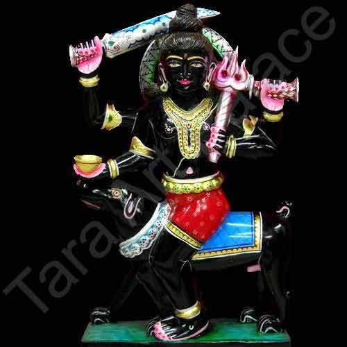Black Marble Moorati Of Bhairav Ji