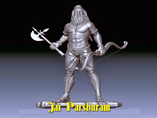 Black Statue Of Parshuram Ji