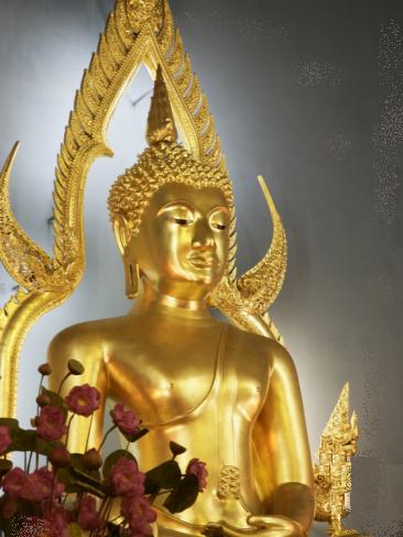 Gold Statue Of Lord Buddha Ji