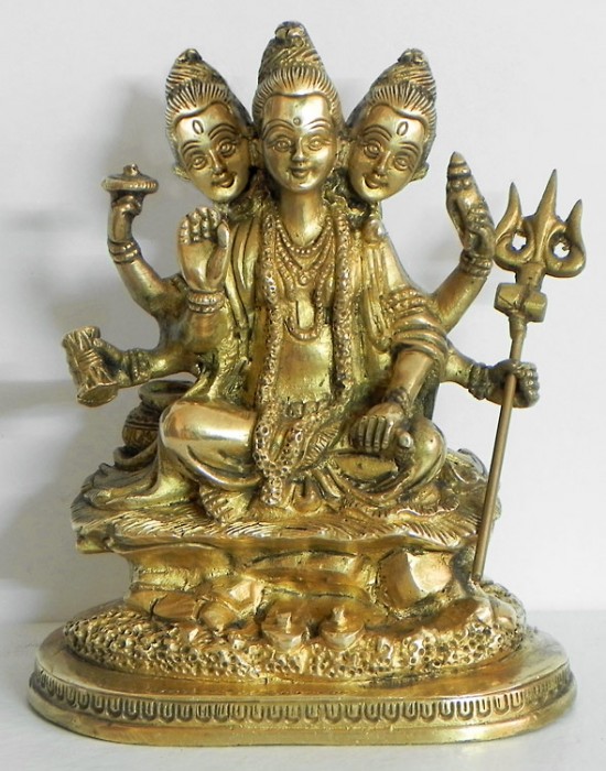 Golden Murti Of Dattatraya Ji