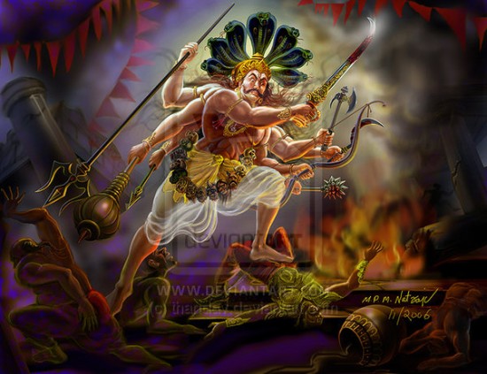 Image Of Veerabhadra By Thandav