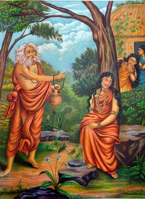 Lord Durvasa Ji With  Shakuntala