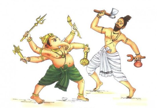 Lord Ganesha Fight With Lord  Parshuram Ji