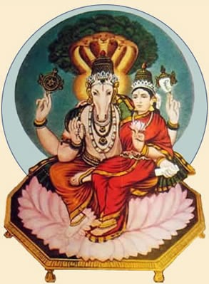 Lord Hayagreeva Ji with Lakshami Ji