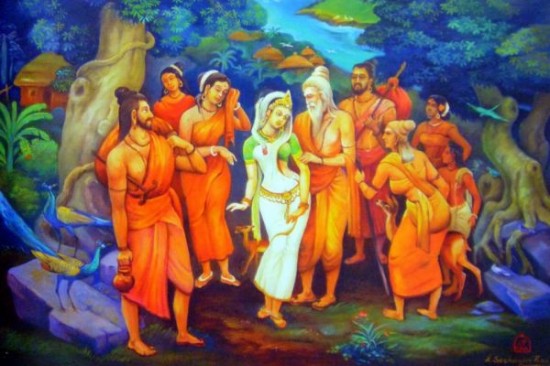 Lord Maha Rishi Durvasa Ji With Shakuntala