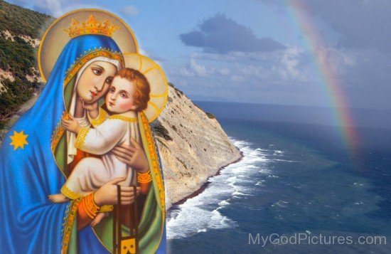 Beautiful Picture Of Lord Jesus With Mother Marry