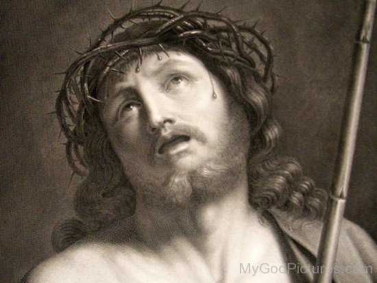 Cryon Portrait Of Jesus Christ