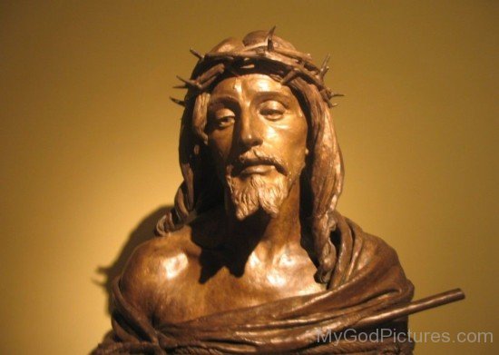 Golden Image Of Jesus Christ