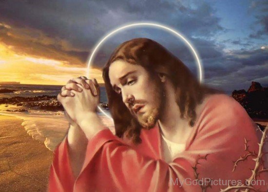 Jesus Christ  Praying Image