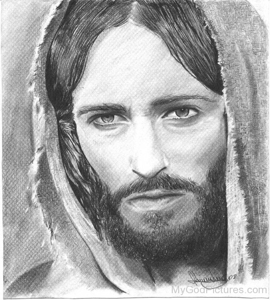 Amazing Pencil Portrait Of Jesus Christ