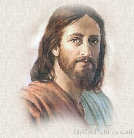Beautiful Colour Portrait Of Jesus