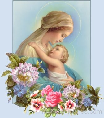 Beautiful Frame Of Mother Marry With Jesus