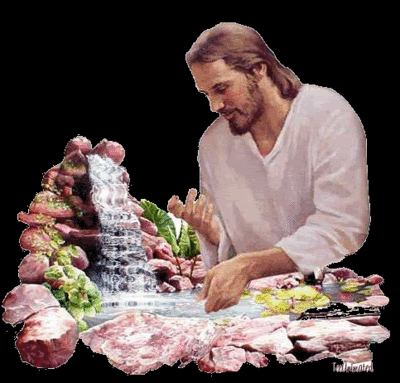 Beautiful Image Of Jesus With Moving Water