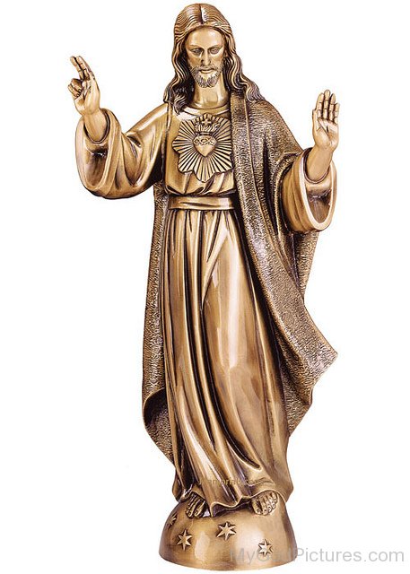 Copper Statue Of Lord Jesus Christ