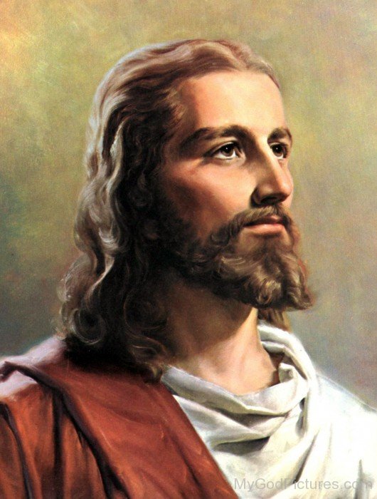 Face Portrait Of Lored Jesus Christ