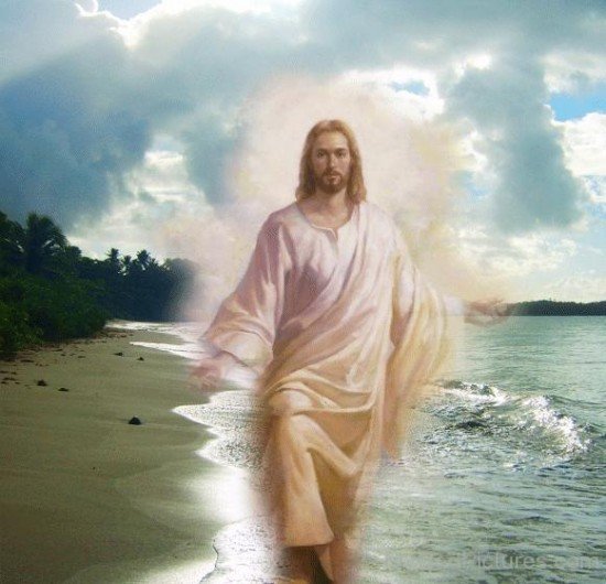 Image Of Lord Jesus Christ In Water