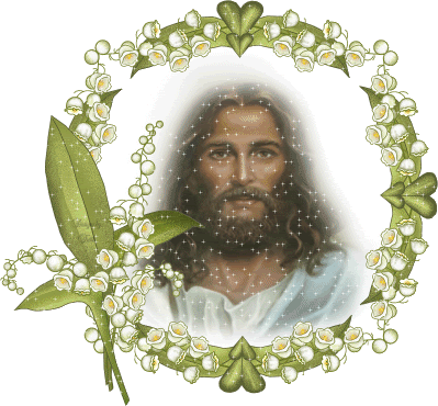 Images Of Lord Jesus In Flower Frame