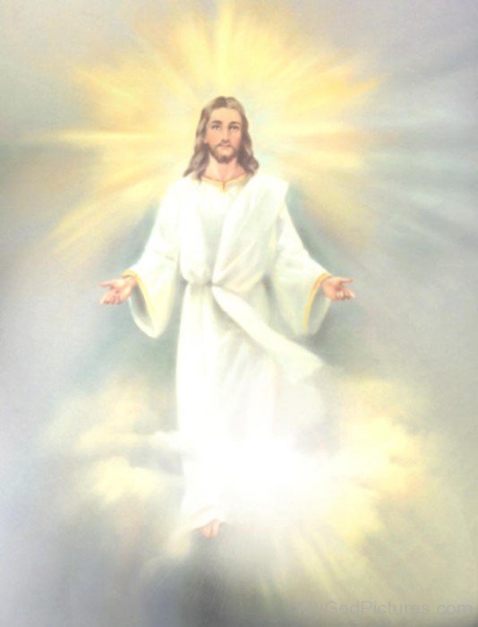 Jesus Christ In White Dress