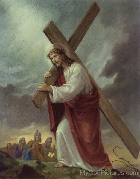Lord Jesus Christ Holding The Cross