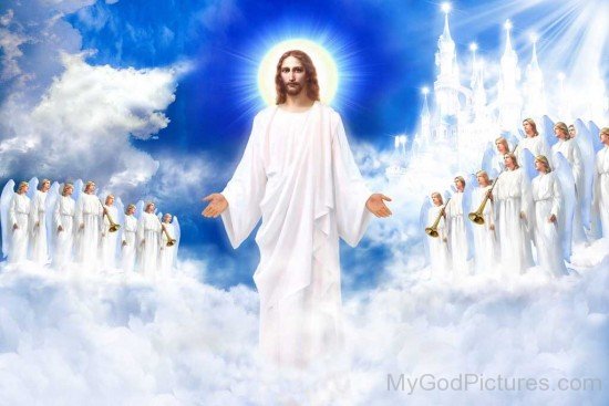 Lord Jesus Christ Standing In Heaven