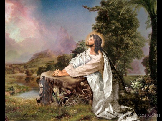 Lord Jesus In Thinking Pose