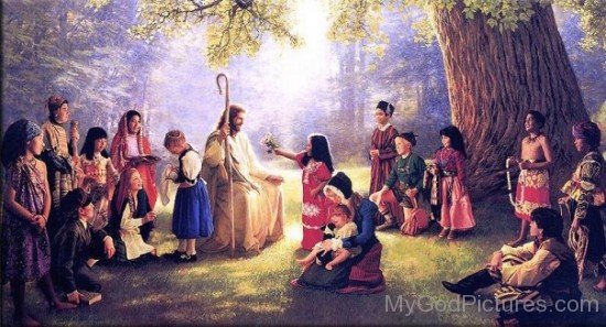 Lord Jesus With Childrens