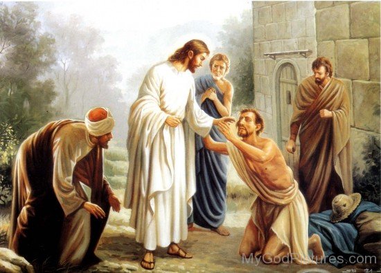 Lord Jesus With Poor Man