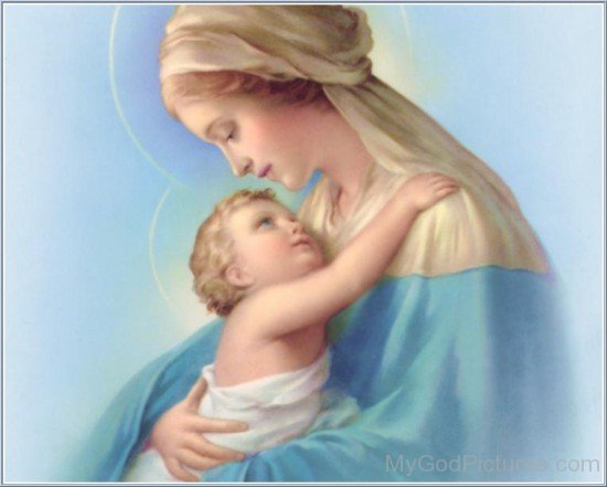 Mother Marry Portrait With Lord Jesus