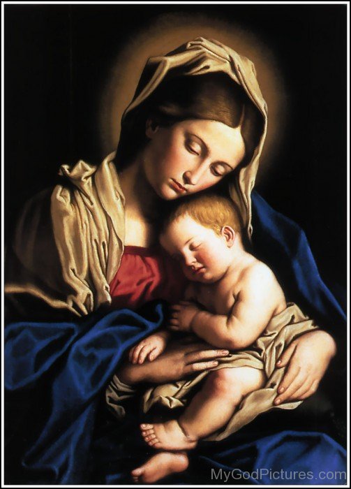 Mother Marry With His Baby Boy Jesus