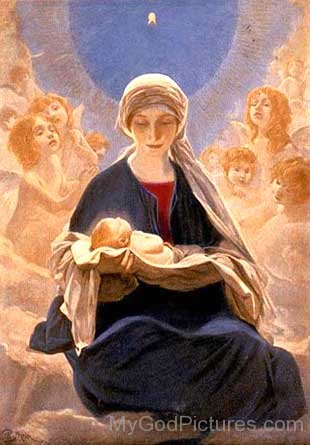Mother Marry With Little Jesus Christ