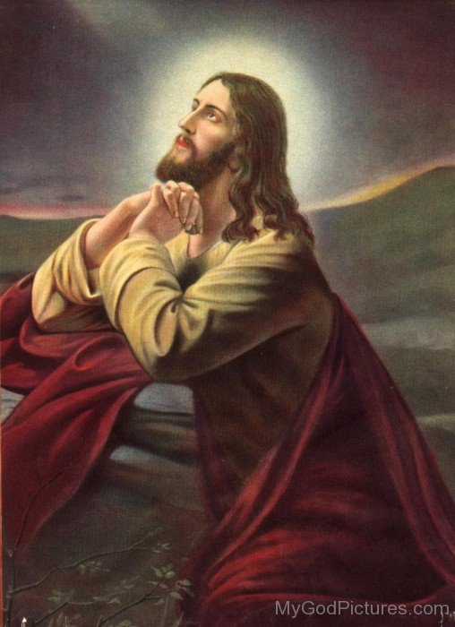 Picture Of Jesus Christ In Praying Pose