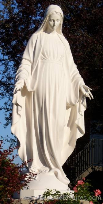 White Statue Of Mother Marry