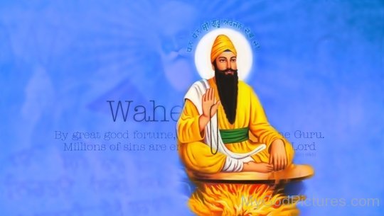 Beautiful Image Of Guru Arjan Dev g