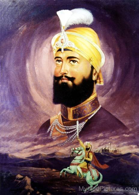 Beautiful Art Of Guru Gobind Singh Ji