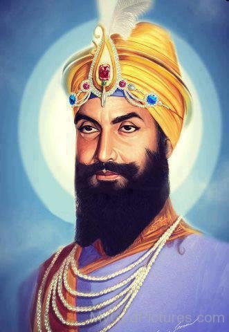 Front Pose Of Guru Gobind Singh Ji