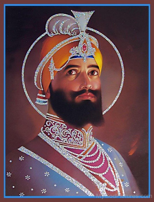 Glitter Image  Of Guru Gobind Singh Ji