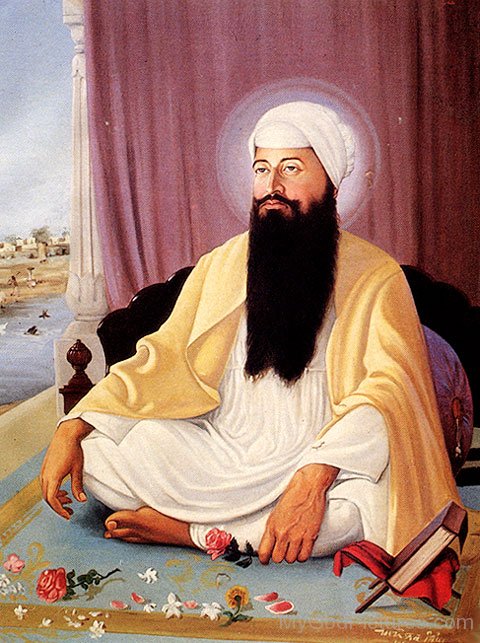 Guru Ram Das G In Sitting Pose