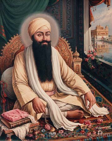 Guru Ram Das Ji In Sitting Pose