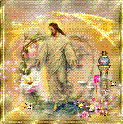 Image Of Lord Jesus In Flowers