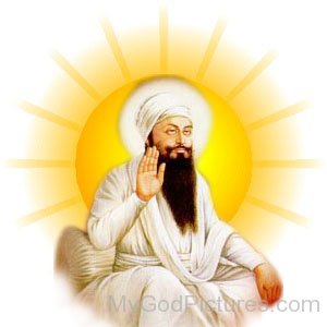 Shree Guru Angad Dev Ji In White Dress