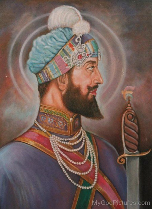 Side Pose Of Shree Guru Hargobind Ji