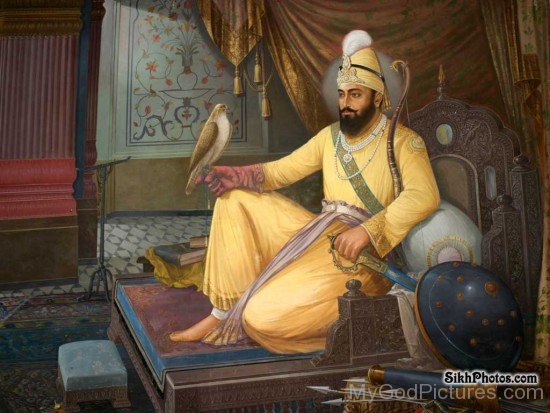 Sitting Image Of Guru Gobind Singh Ji