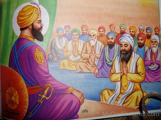 Sitting Image Of  Guru HarGobind Ji