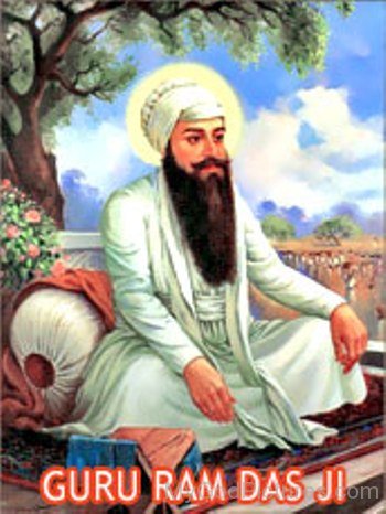 Sitting Image Of Guru Ram Das Ji