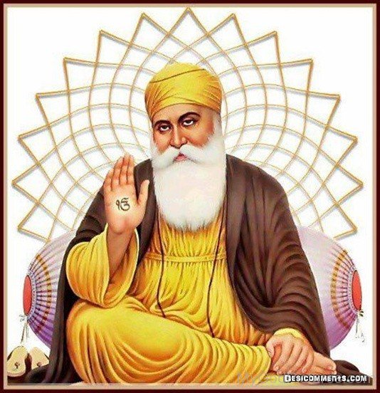 Sitting Pose Of Guru Nanak Dev Ji