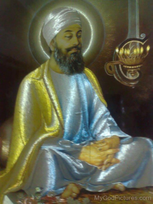 Sparkle Image Of Guru Tegh Bahadur Ji