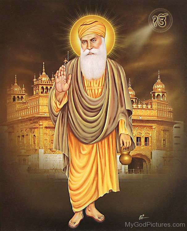 Standing Pose Of Guru Nanak Dev Ji - God Pictures