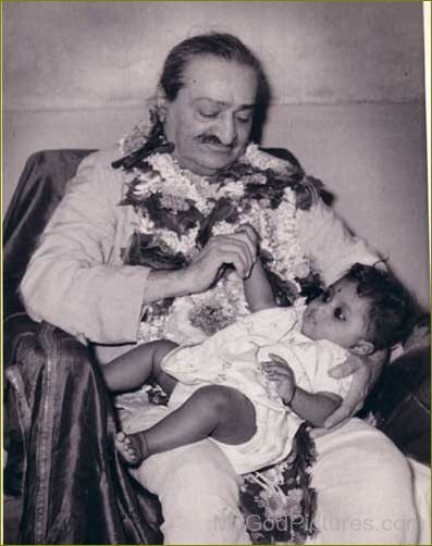 Avatar Meher Baba Ji With Child