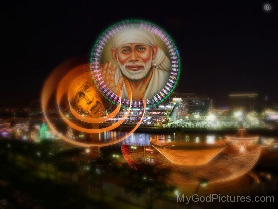 Beautiful Image Of Sai Baba Ji