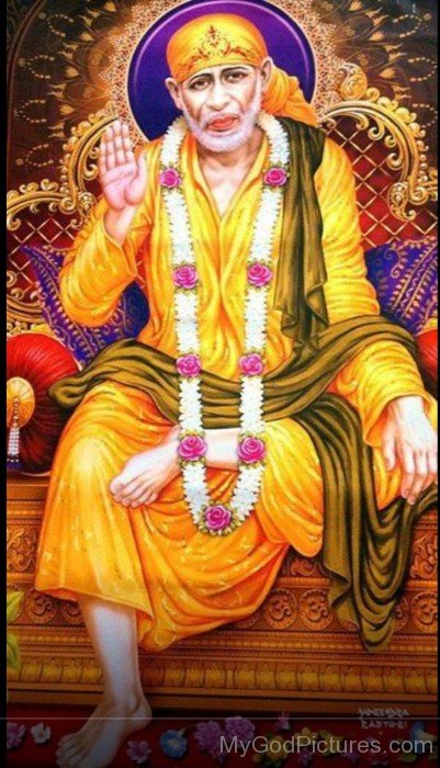 Beautiful Photo Of Sai Baba Ji